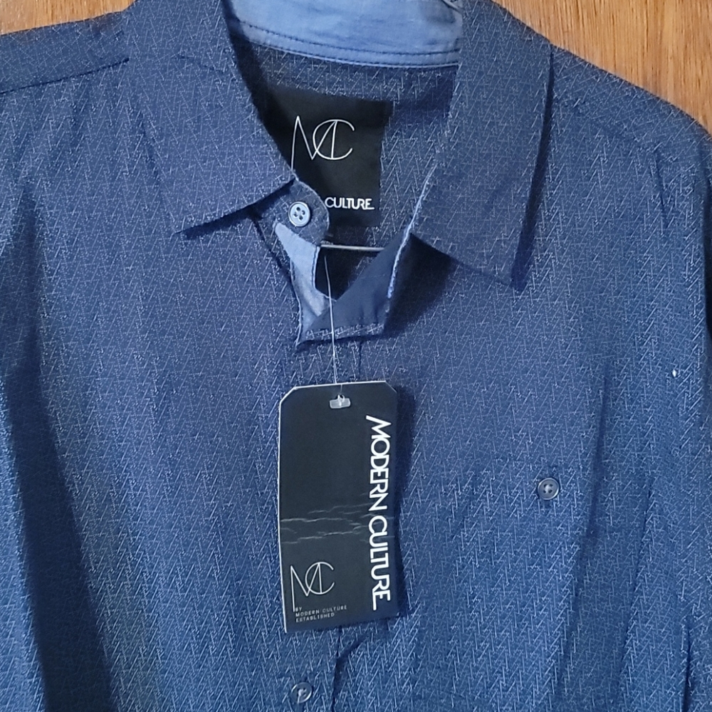 Blue button down - Picture 3 of 3